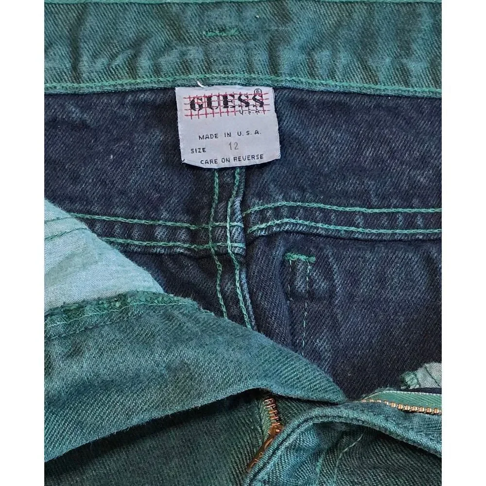 Vintage Green Guess Jeans Size 12